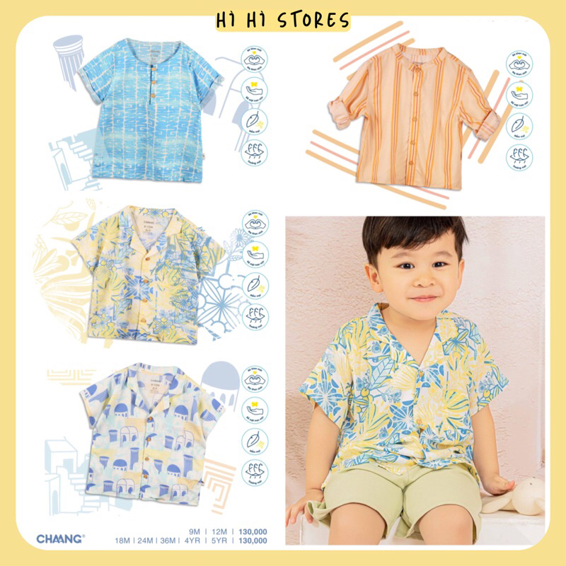 Áo cộc lanh cho bé trai mặc hè SS23