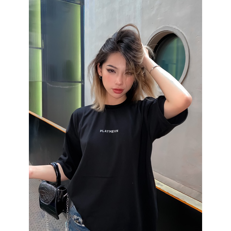 Áo Thun Playmevn “Bimbim” unisex/ Black