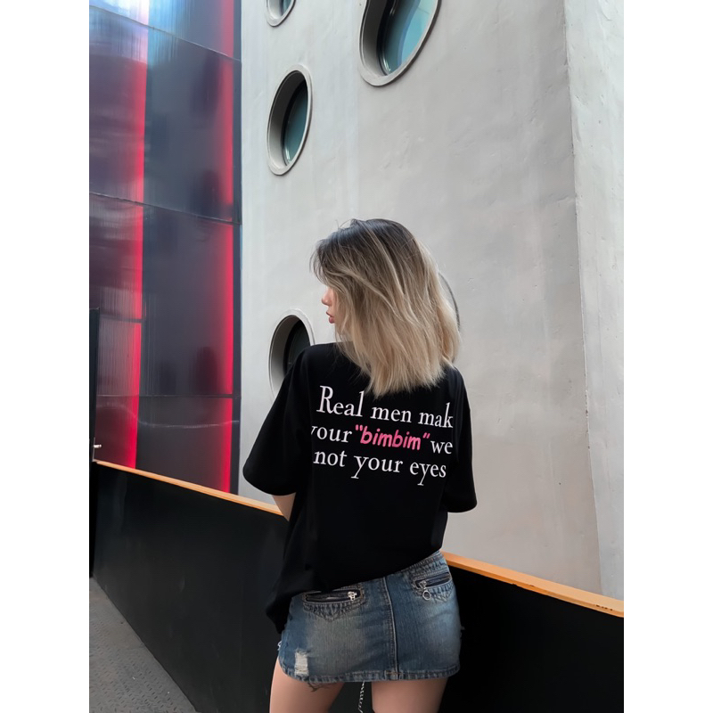 Áo Thun Playmevn “Bimbim” unisex/ Black