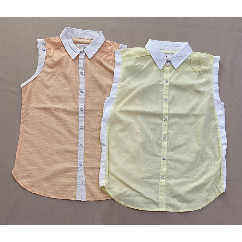 (A1592) Áo sơ mi sát nách Nino.maxx (Size XS, S, M, L) - Thanh lý vnxk