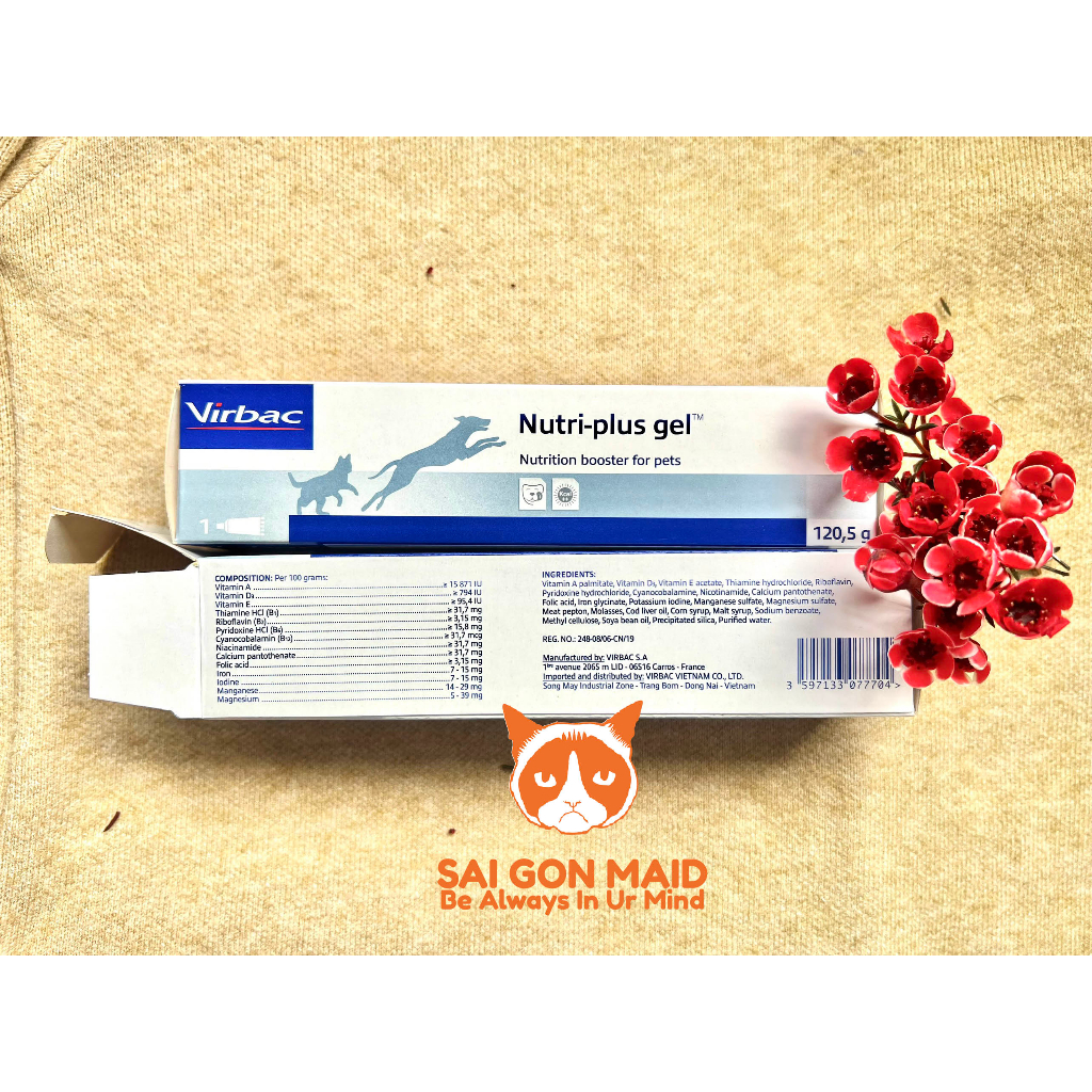 1 Tuýp Nutri plus-Gel dinh dưỡng cao cấp dành cho chó mèo