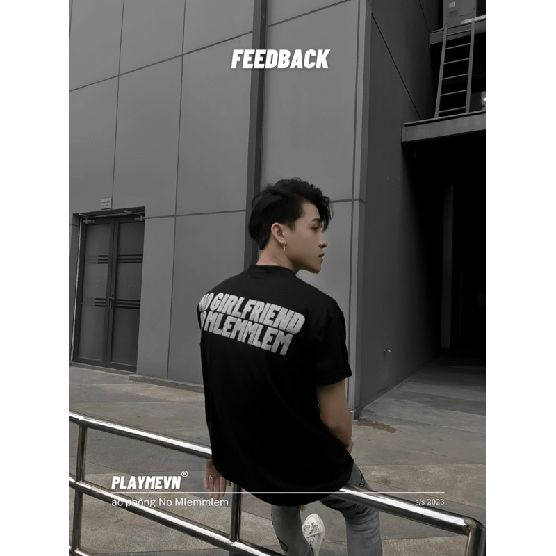 Áo Thun Playmevn “No Girlfriend No Mlemmlem”/ Black