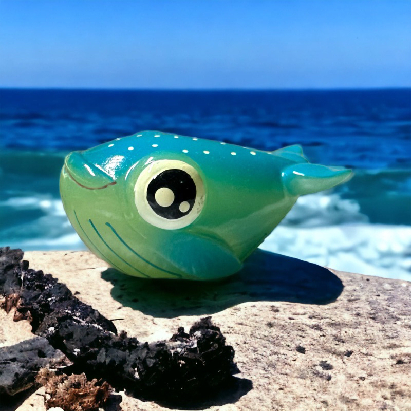 🐠🐠 Tượng poly dạ quang trang trí - Cá Voi Xanh