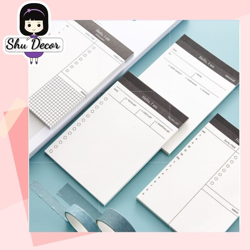 Giấy note To do list - Daily schedule - Checklist
