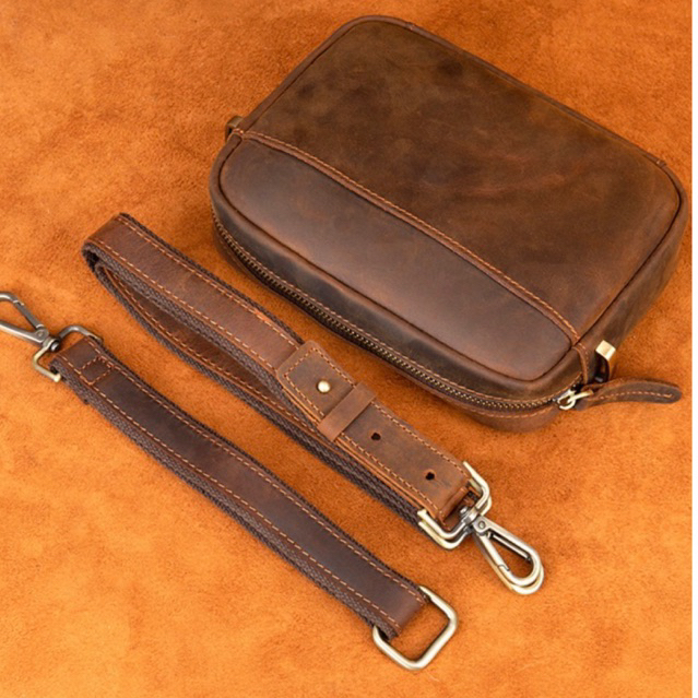 Túi da bò thật da sáp đeo chéo thời trang cho nam mẫu basic trẻ trung hàng cao cấp TD1 - Ladykiller