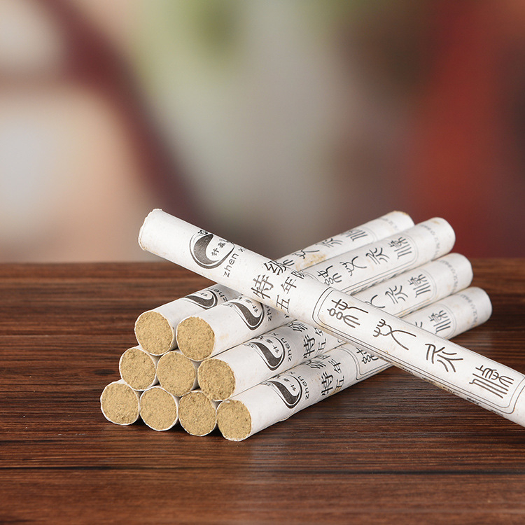 Điếu Ngải Cao cấp - Nhang Ngải Cứu Hương Ngải Nhung 5 năm hộp 10 điếu