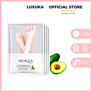 Mặt nạ ủ chân Bioaqua Mặt nạ bơ Dưỡng ẩm da chân Tẩy da chết Luxuka MNB20
