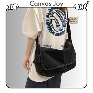 Túi vải đeo chéo nam nữ unisex Túi vải canvas street style