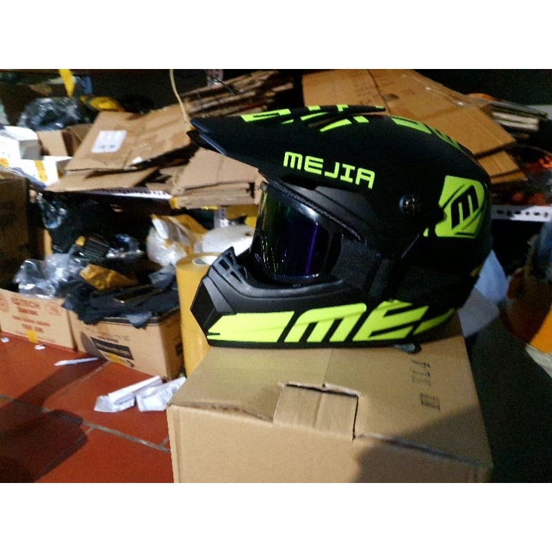 Mũ cào cào Fullface OFFROAD đi phượt - nón bảo hiểm cào cào đi xe máy chính hãng