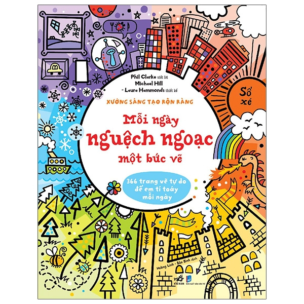 Sách - Xưởng sáng tạo rộn ràng- Mỗi ngày nguệch ngoạc một bức vẽ
