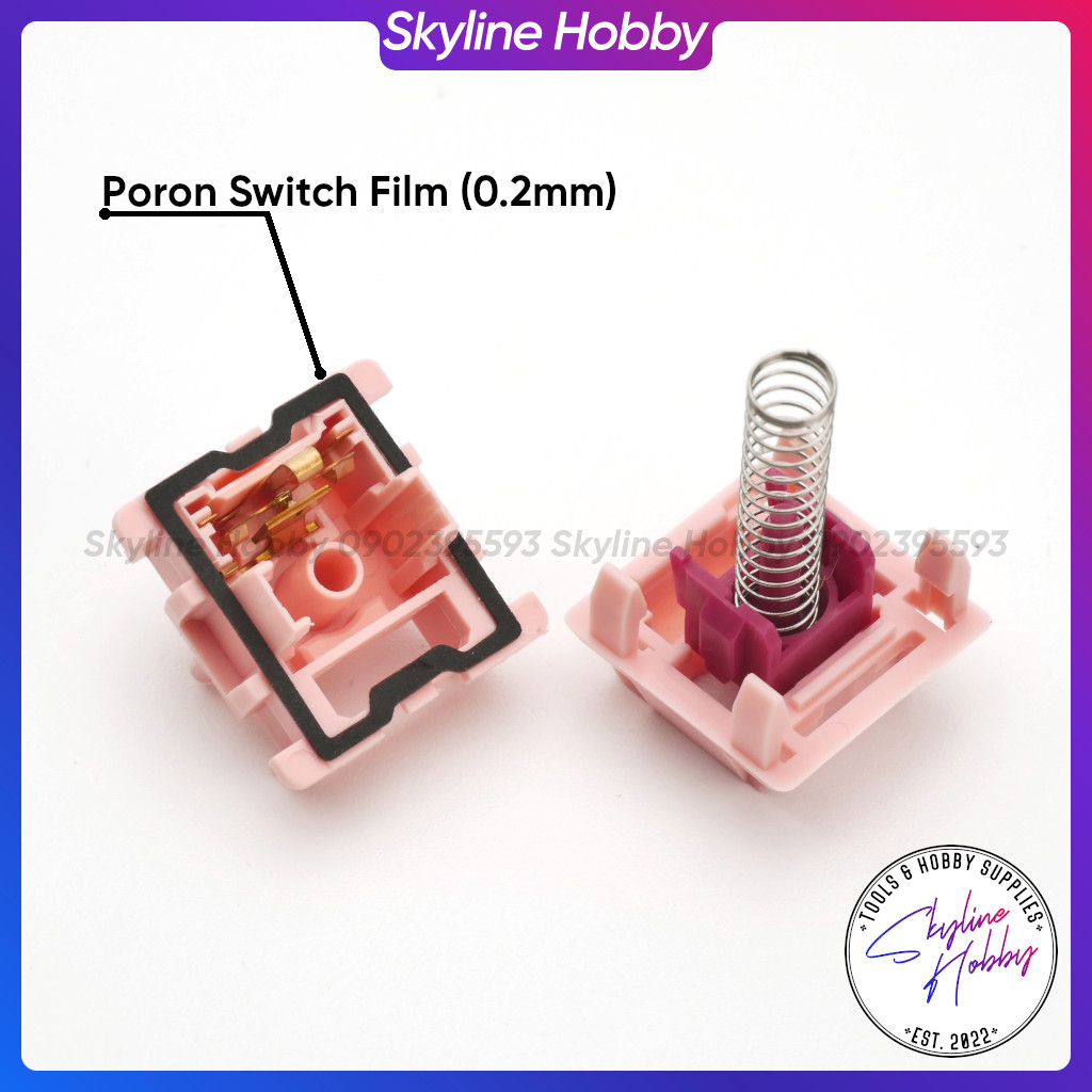 Switch Films - Các loại Film dùng mod Switch bàn phím cơ - Poron Switch Film, PC Switch Film