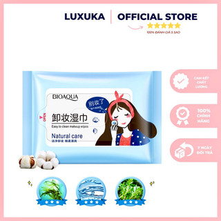 Khăn giấy ướt tẩy trang bioaqua khăn tẩy trang tiện lợi luxuka btt02