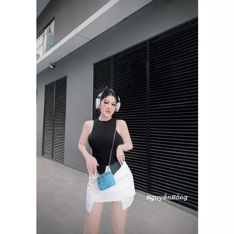set chân váy ttacci áo thun côtn đầy cá tính lưng bảng to thích hợp dạo phố, du lịch ,tiệc ngày giúp trẻ chung thoải mái