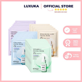 Mặt nạ dưỡng da bioaqua mặt nạ collagen trắng da dưỡng ẩm luxuka mnb01
