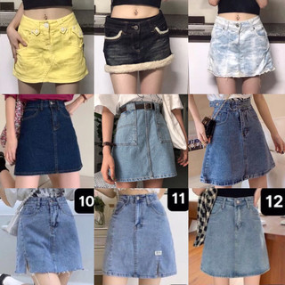 Chân váy y2k, chân váy jean, yếm jean 2hand nhiều mẫu
