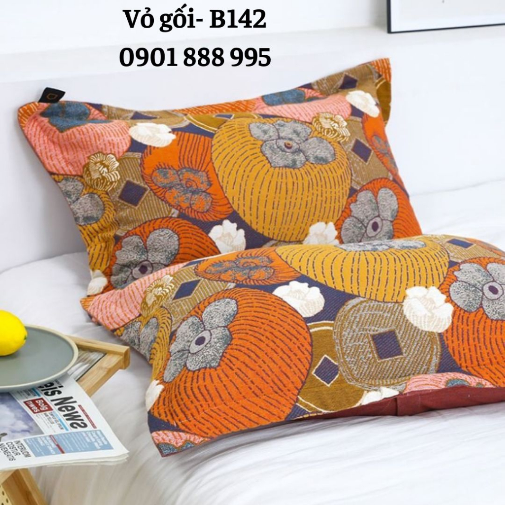 Vỏ Gối Xô Organic Cotton Phong Cách Nhật Bản - Mã Y3