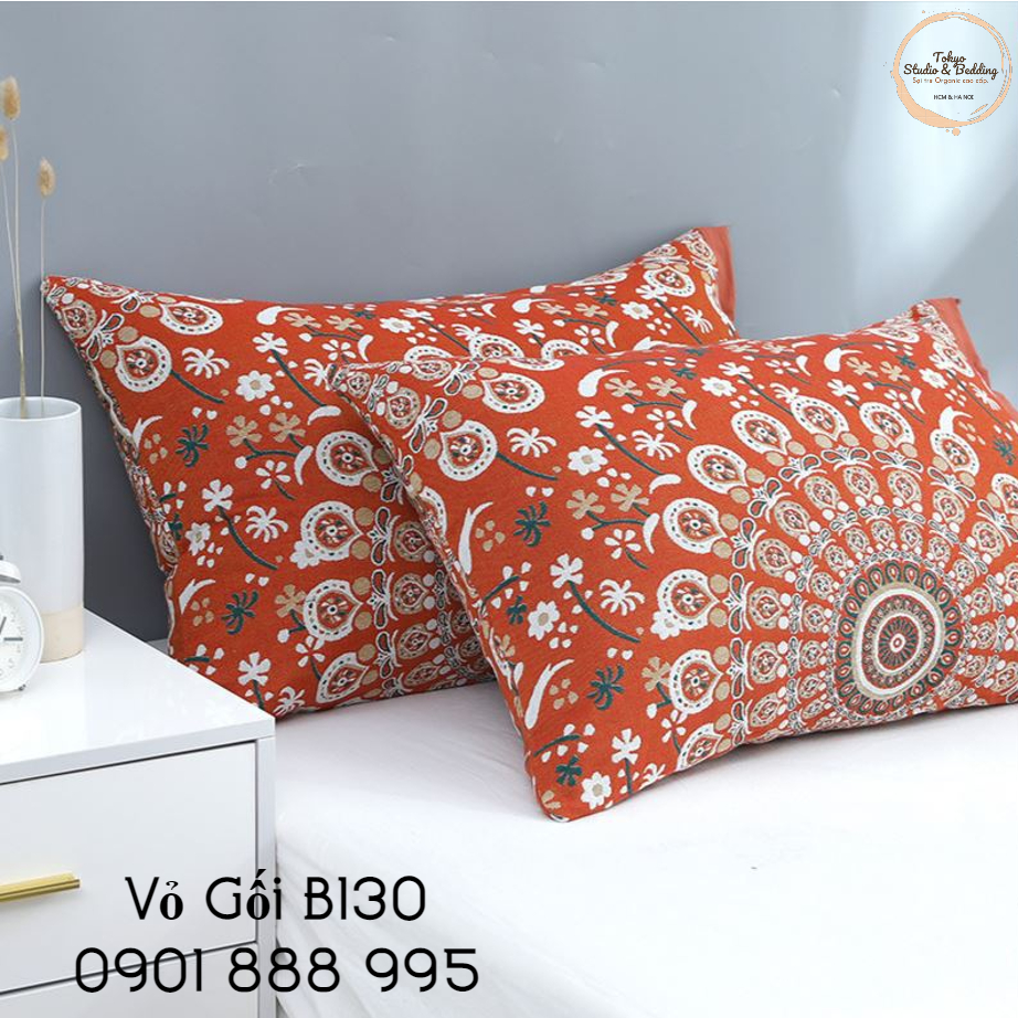 Vỏ Gối Xô Organic Cotton Phong Cách Nhật Bản - Mã Y2