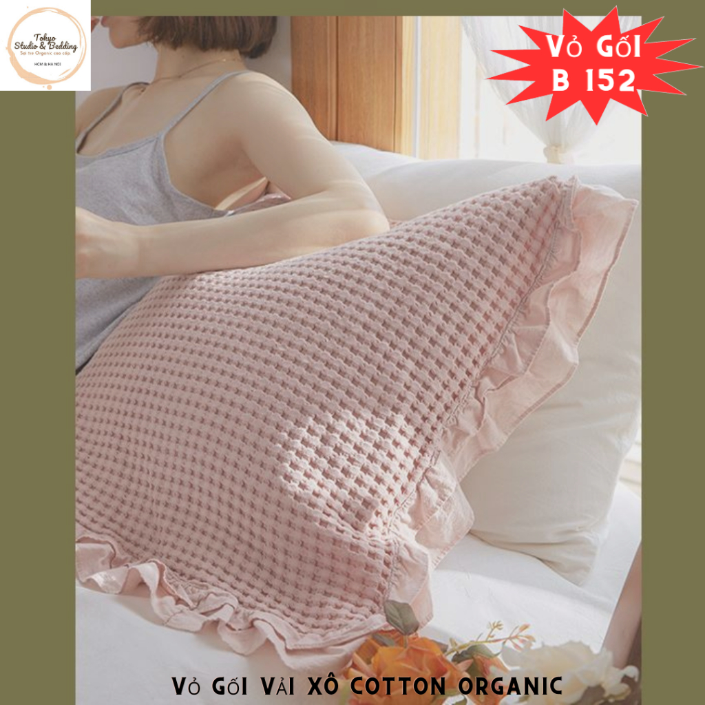 Vỏ Gối Xô Organic Cotton Phong Cách Nhật Bản - Mã Y6