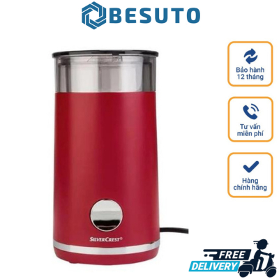 Máy Xay Hạt Cà Phê Mini SILVERCREST, Máy Xay Cafe Hạt, Công Suất 150W, Lưỡi Dao Thép Không Gỉ, Nhập Đức
