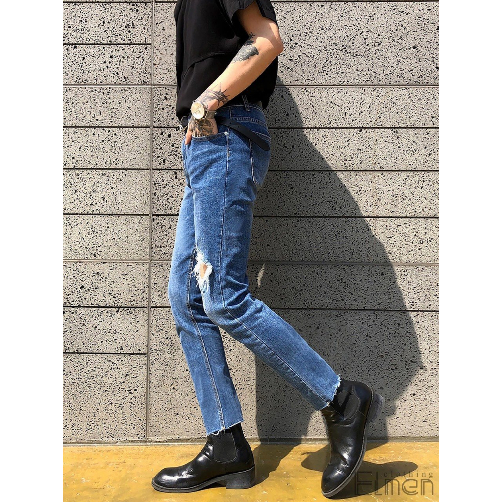 Quần Jean Nam Dài ALLEN STORE, Jean Cao Cấp, Vải Cotton Co Giãn Mạnh, Dày Dặn,Phom Body AL2000