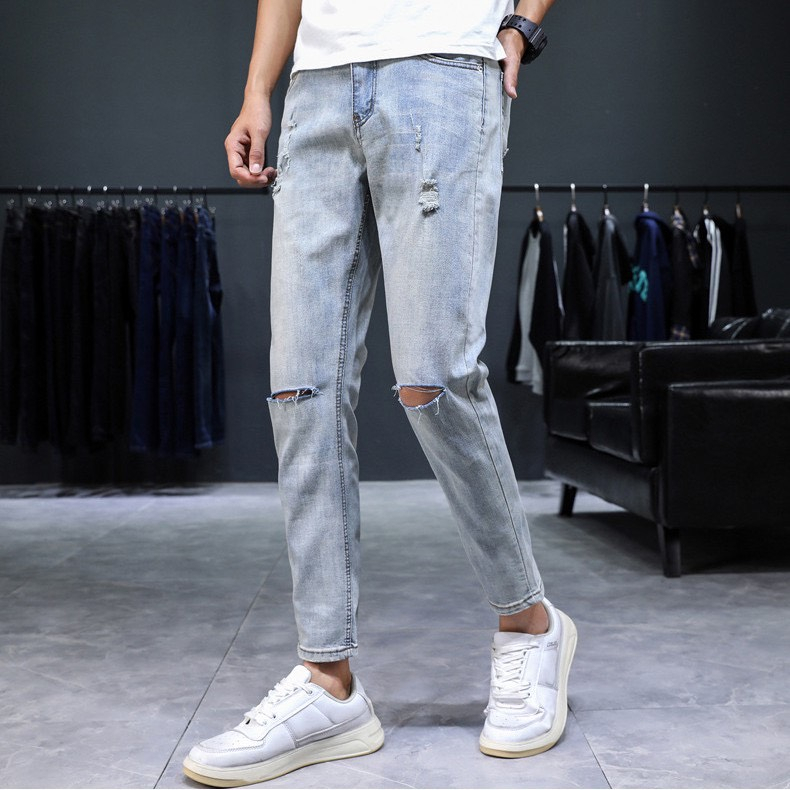 Quần Jean Nam Dài ALLEN STORE, Jean Cao Cấp, Vải Cotton Co Giãn Mạnh, Dày Dặn,Phom Body AL2000