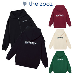Áo khoác Hoodie Zip nam nữ có khóa kéo chất tay dài thu đông form rộng ZIP OUTERITY SIGNATURE
