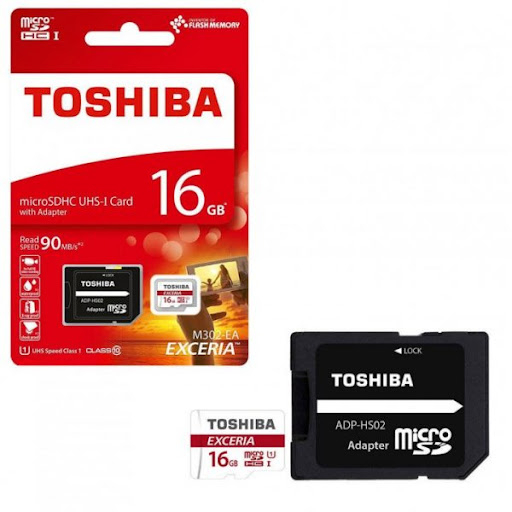 Thẻ Nhớ Micro SD Toshiba Exceria M302 16GB U3 Class 10 – 90MB/s (Kèm Adapter)