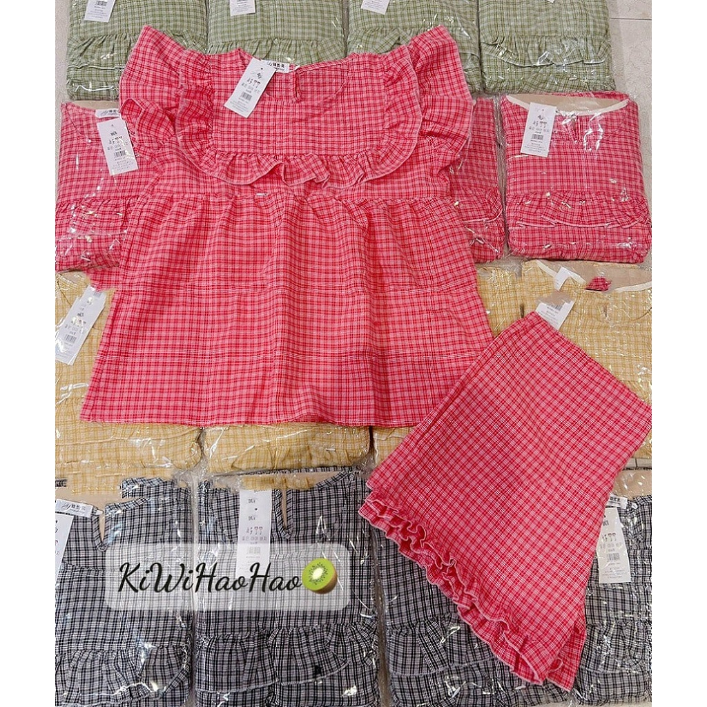 Bộ bầu đùi, bộ sau sinh, vải kẻ mềm, nhẹ, mát, có khoá kéo cho bé ti tiện lợi- quần có đầy đủ chun chỉnh