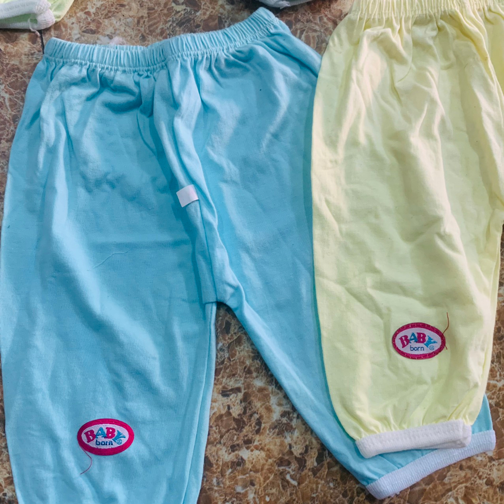 Quần dài sơ sinh Babyborn cotton mềm mịn an toàn cho bé từ sơ sinh đến 12kg CSSX VINH BAN
