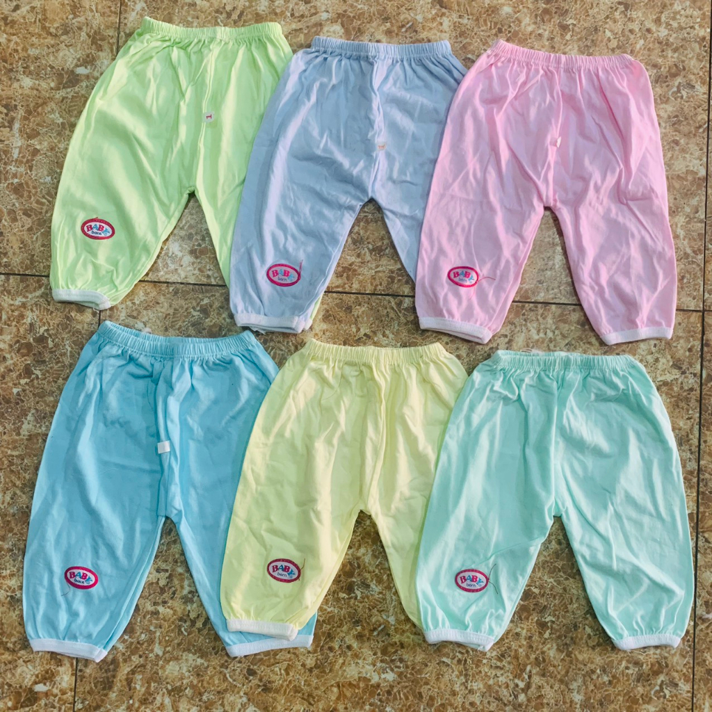 Quần dài sơ sinh Babyborn cotton mềm mịn an toàn cho bé từ sơ sinh đến 12kg CSSX VINH BAN