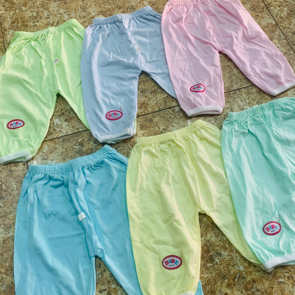 Quần dài sơ sinh Babyborn cotton mềm mịn an toàn cho bé từ sơ sinh đến 12kg CSSX VINH BAN
