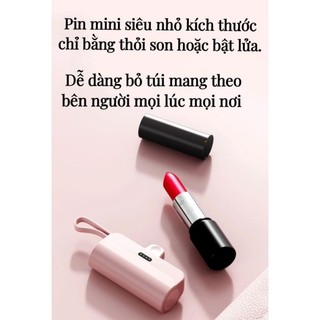Pin Sạc Dự Phòng mini 5000mAh siêu nhỏ