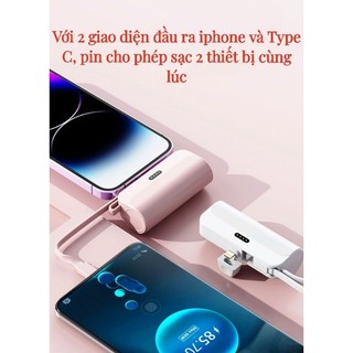 Pin Sạc Dự Phòng mini 5000mAh siêu nhỏ