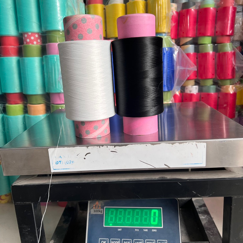 Tơ vắt sổ trắng đen 150 hàng loại 1
