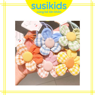 Dây buộc tóc hình bông hoa xinh xắn cho bé gái - Susikids