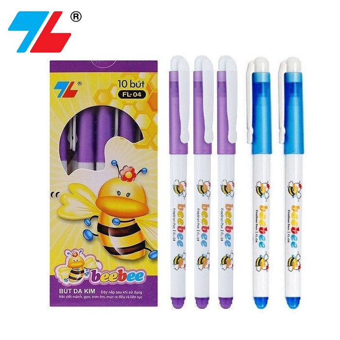 Bút lông kim Thiên Long Beebee FL-04 / Doraemon FL-04/DO / Bút dạ kim FL04 / FL04/DO nét 0.3mm