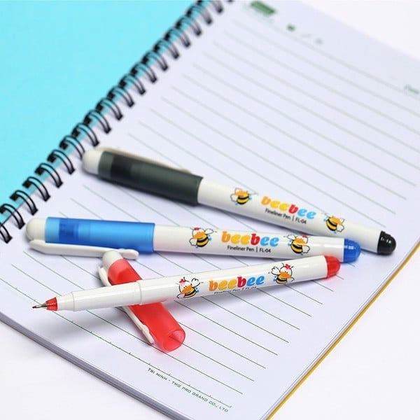 Bút lông kim Thiên Long Beebee FL-04 / Doraemon FL-04/DO / Bút dạ kim FL04 / FL04/DO nét 0.3mm