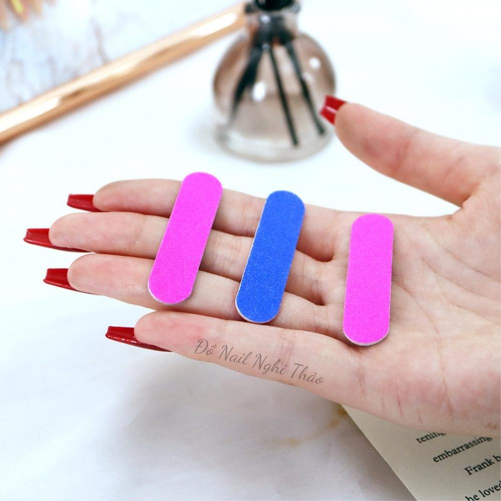 Dũa móng tay mini set 100 chiếc JELIVA phụ kiện nail