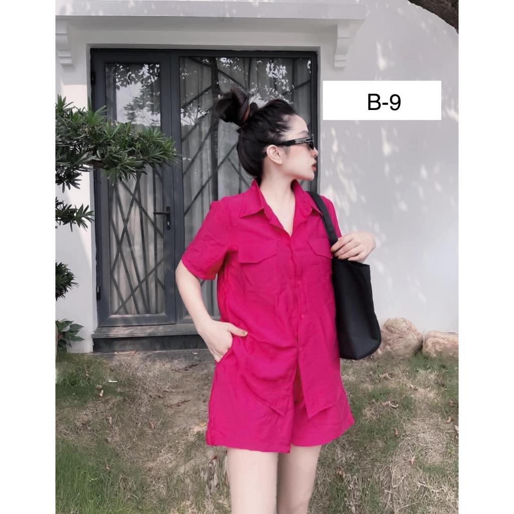 Bộ đũi cộc nữ 2 túi chất tơ xước mẫu mới nhất 2023 Hàng chính hãng ( thiết kế đủ sz S,M,L,XL) 40-75kg