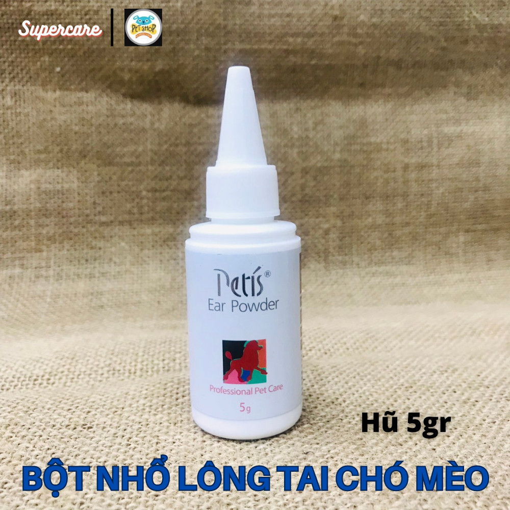 Bột Nhổ Lông Tai Chó Mèo - Ngăn Ngừa Tình Trạng Viêm Tai Giảm Đau Khi Nhổ Lông Tai