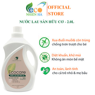 Nước lau sàn ECOCARE 2L tinh dầu thiên nhiên, nước lau nhà đuổi muỗi, chống trượt cho bé