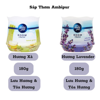 Sáp thơm phòng khử mùi ambipur luxe hương xả và hương lavender