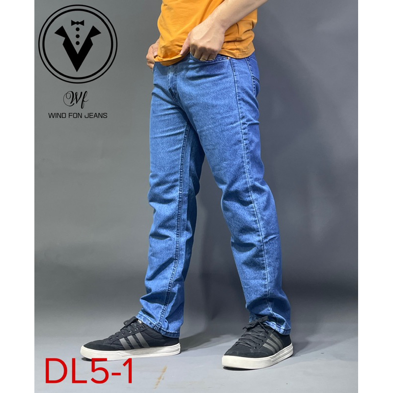 Jeans Nam Trung Niên Co giãn cơ bản