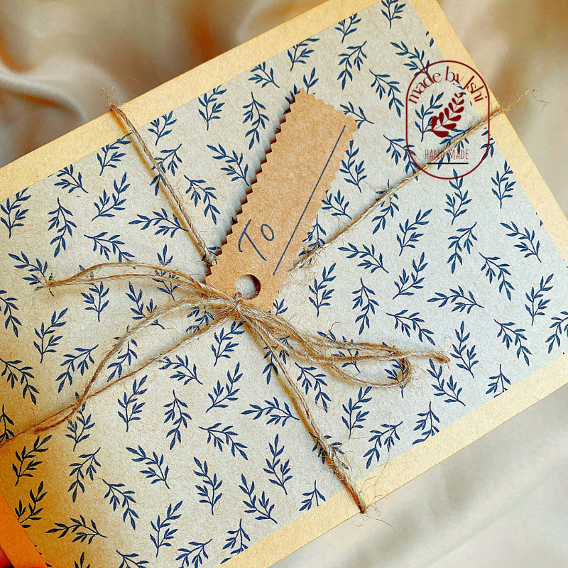 Thiệp họa tiết hoa la vintage 06