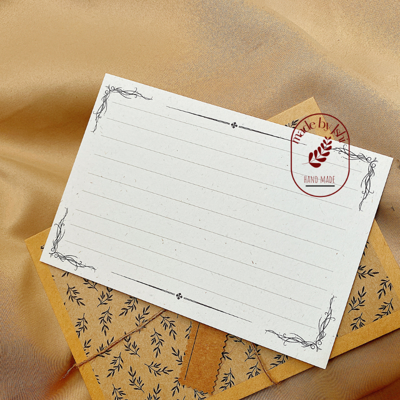 Thiệp họa tiết hoa la vintage 06