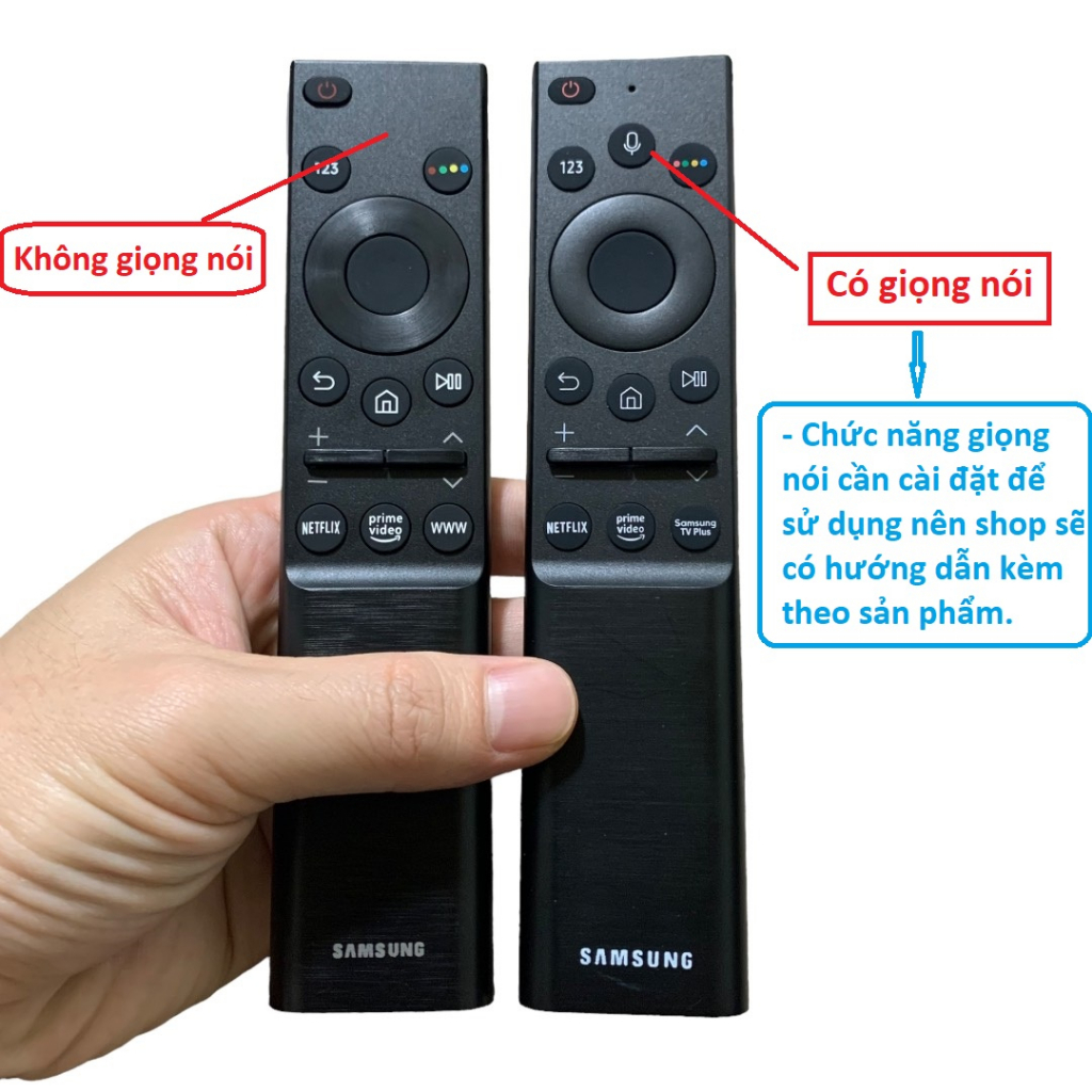 Điều khiển tivi Samsung giọng nói, Smart dòng AU2021, Remote samsung voice, dùng cho tất cả tivi samsung smart hiện nay