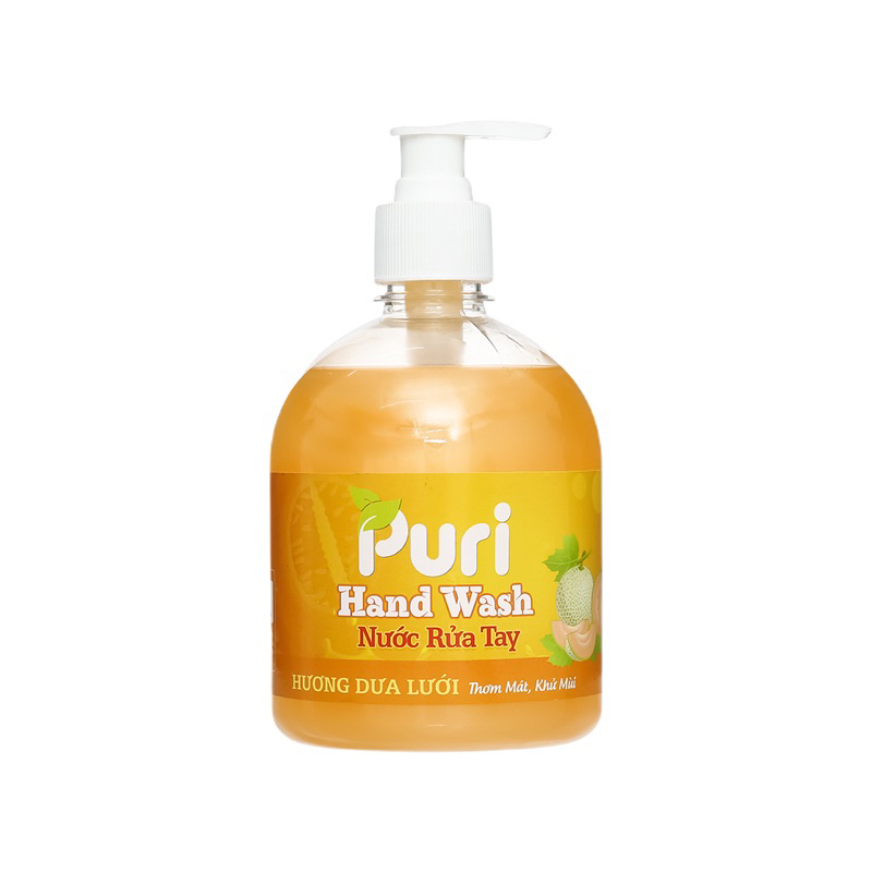 Nước rửa tay Puri hương dưa lưới 500ml