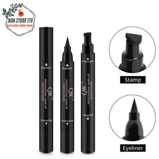 Bút kẻ mắt QIC 2 đầu không thấm nước không lem chống trôi, bút kẻ mắt lên màu cực chuẩn cực đẹp