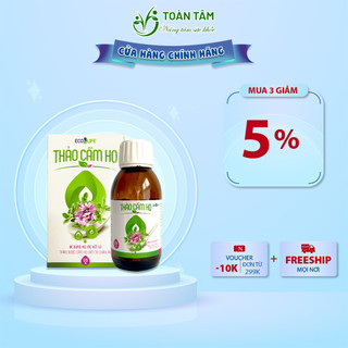 Siro thảo cầm ho Ecolife cho bé, siro thảo cầm ho, siro ho cho trẻ VIGOR toàn tâm