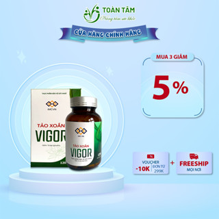 Tảo xoắn spirulina, tảo xoắn VIGOR nguyên chất lọ 120 viên VIGOR Toàn Tâm